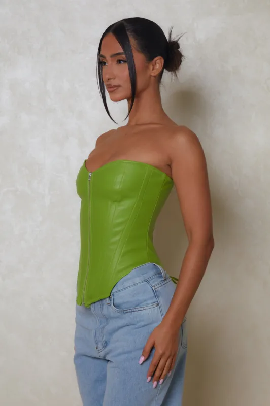 The Cinch Corset - Lime sold by MARS THE LABEL