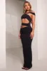 The multi strap maxi- Black sold by MARS THE LABEL