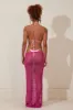 The Crochet maxi cover up- Pink sold by MARS THE LABEL