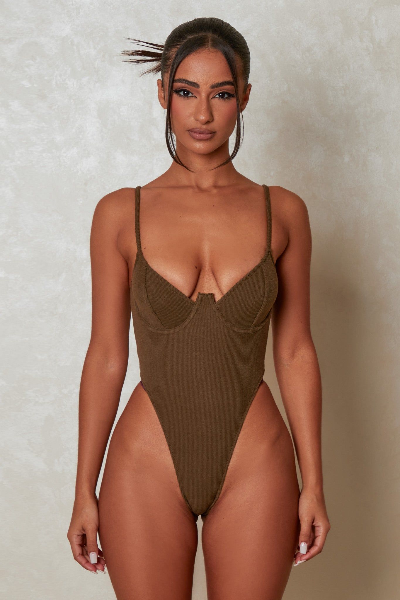 The Signature Bodysuit - Khaki sold by MARS THE LABEL