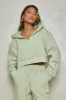 The Essentials Cropped Jacket - Sage sold by MARS THE LABEL