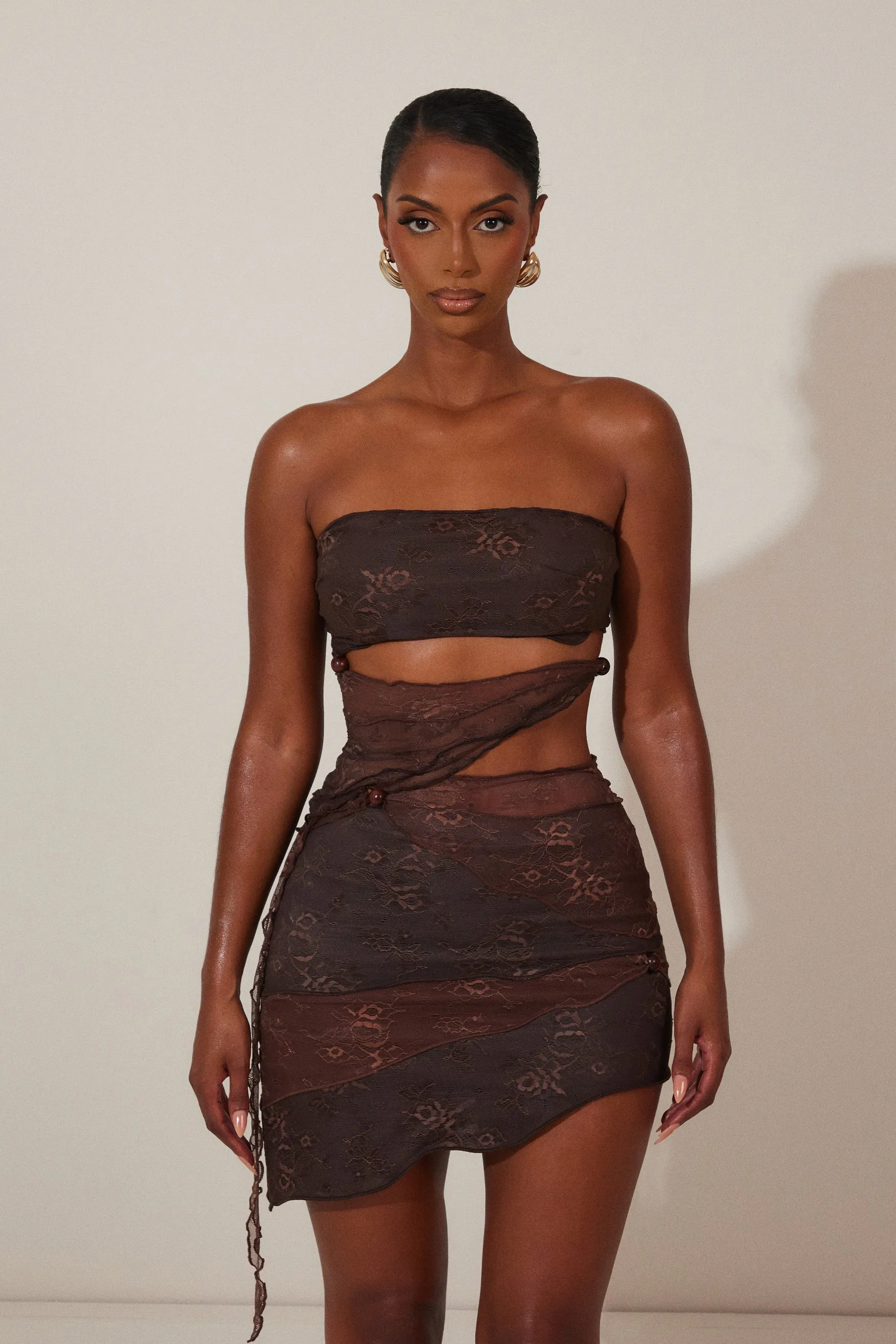 The Derya Set in Brown sold by MARS THE LABEL