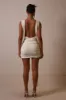 The straight neck drape set- Cream sold by MARS THE LABEL