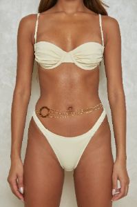 Belly chain with tortoise ring sold by MARS THE LABEL