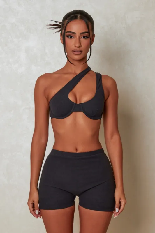 The Signature Ribbed Set - Charcoal sold by MARS THE LABEL