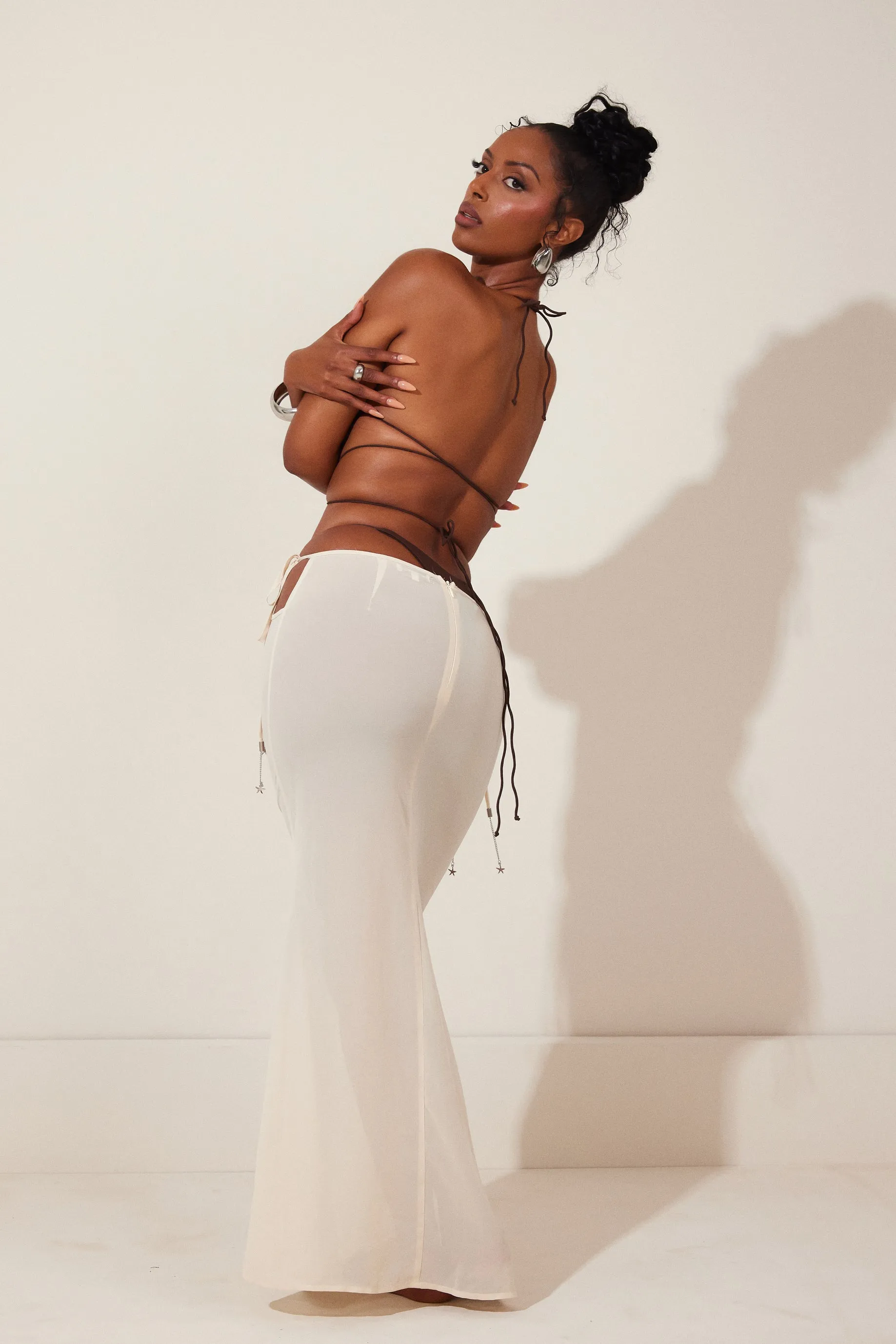 The Clementine Maxi Skirt - Cream sold by MARS THE LABEL product image thumbnail 3
