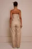 The clasp detail leather corset - Cream Wash sold by MARS THE LABEL