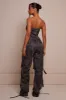 Bandeau cargo jumpsuit - Light Print sold by MARS THE LABEL