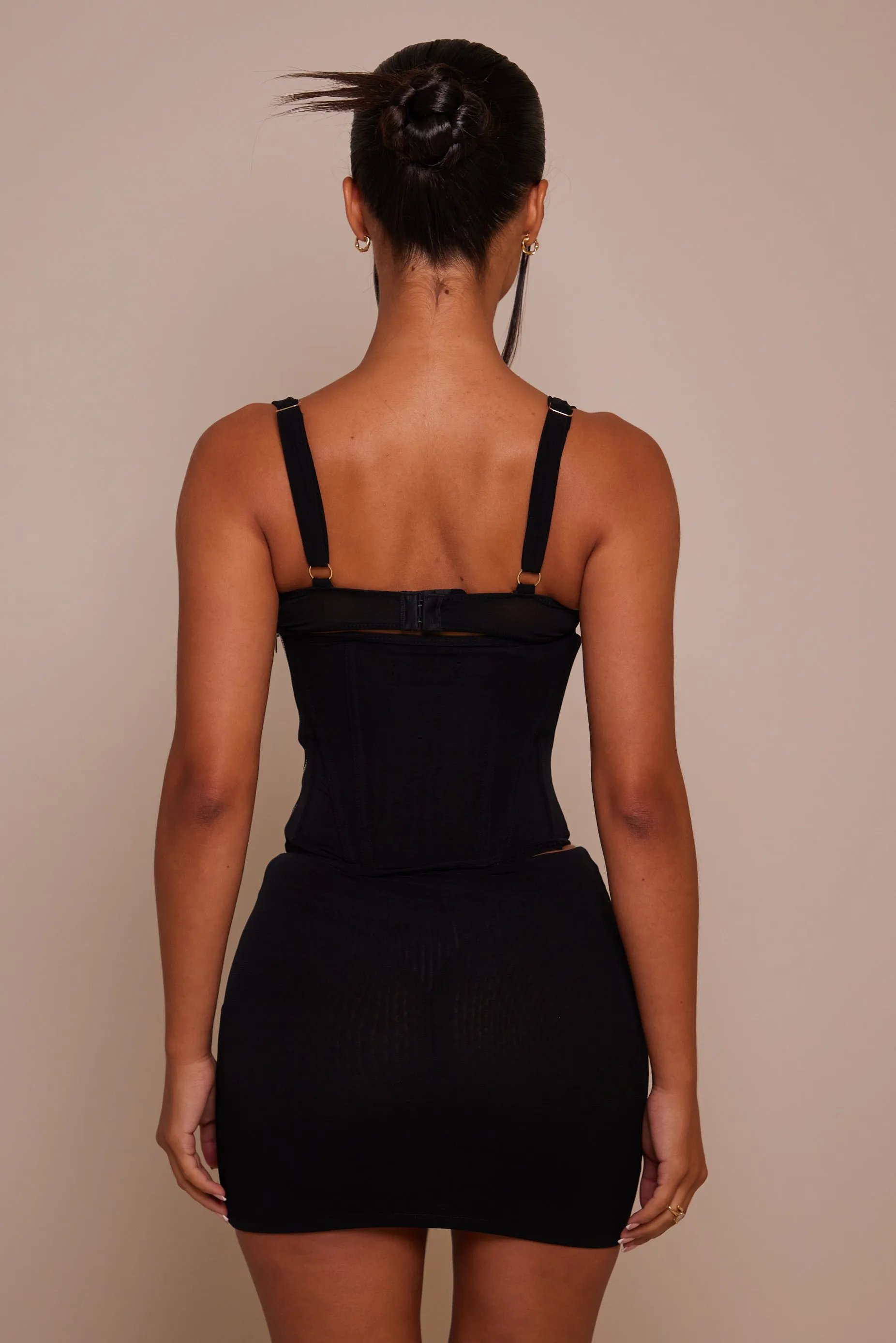 The lace cup corset set - Black sold by MARS THE LABEL product image thumbnail 4