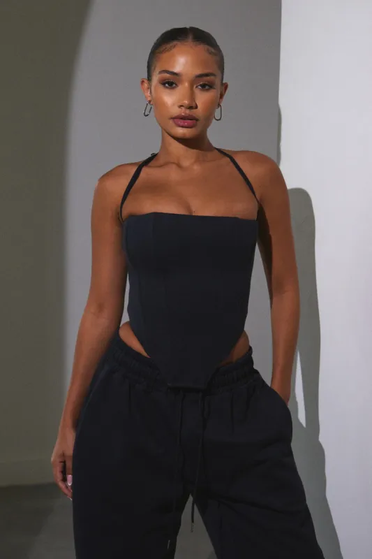 Jersey Corset - Black sold by MARS THE LABEL