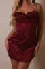 The Satin corset mini- Red sold by MARS THE LABEL