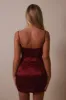 The Satin corset mini- Red sold by MARS THE LABEL