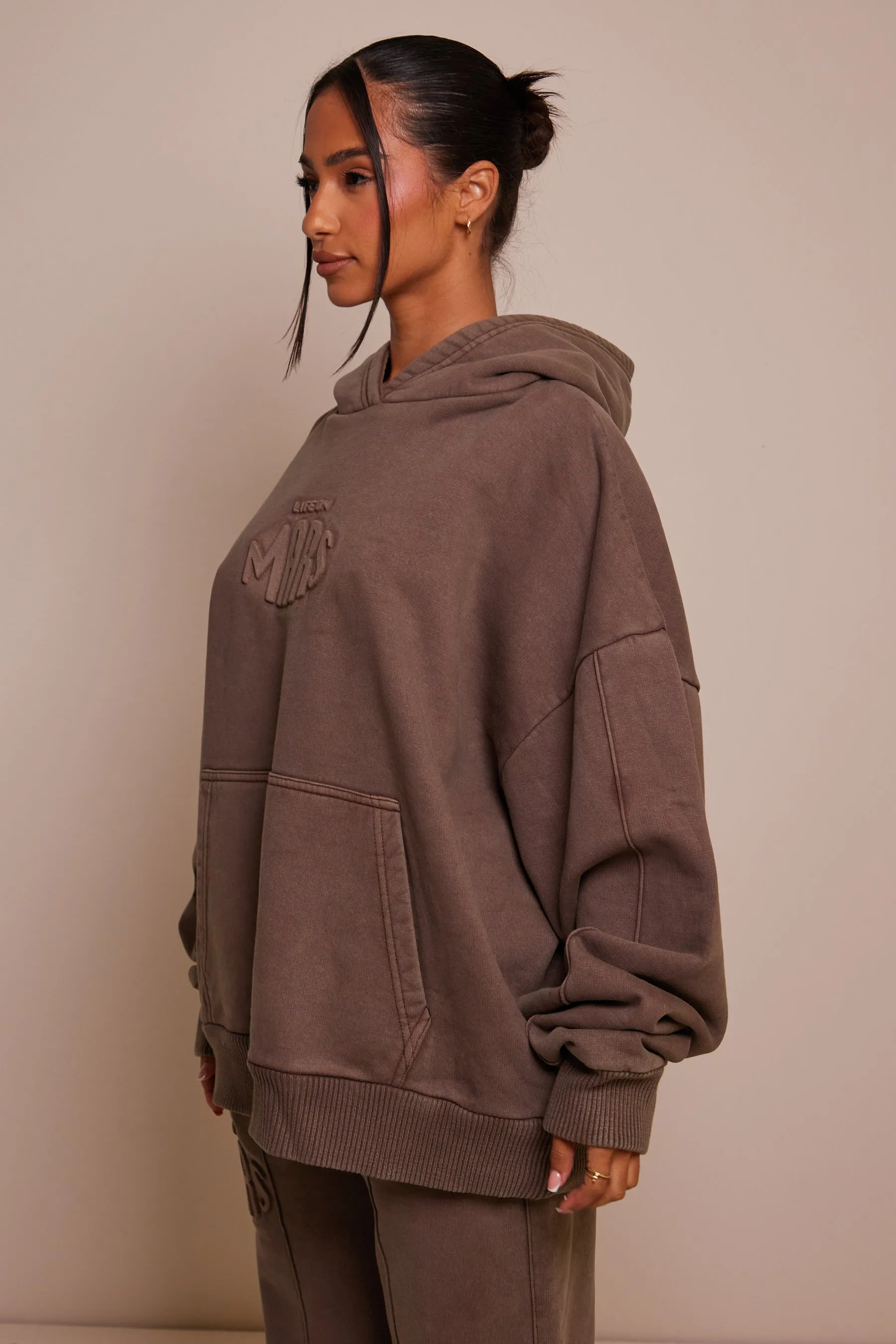 The Embossed Hoodie - Chocolate Brown sold by MARS THE LABEL product image thumbnail 2