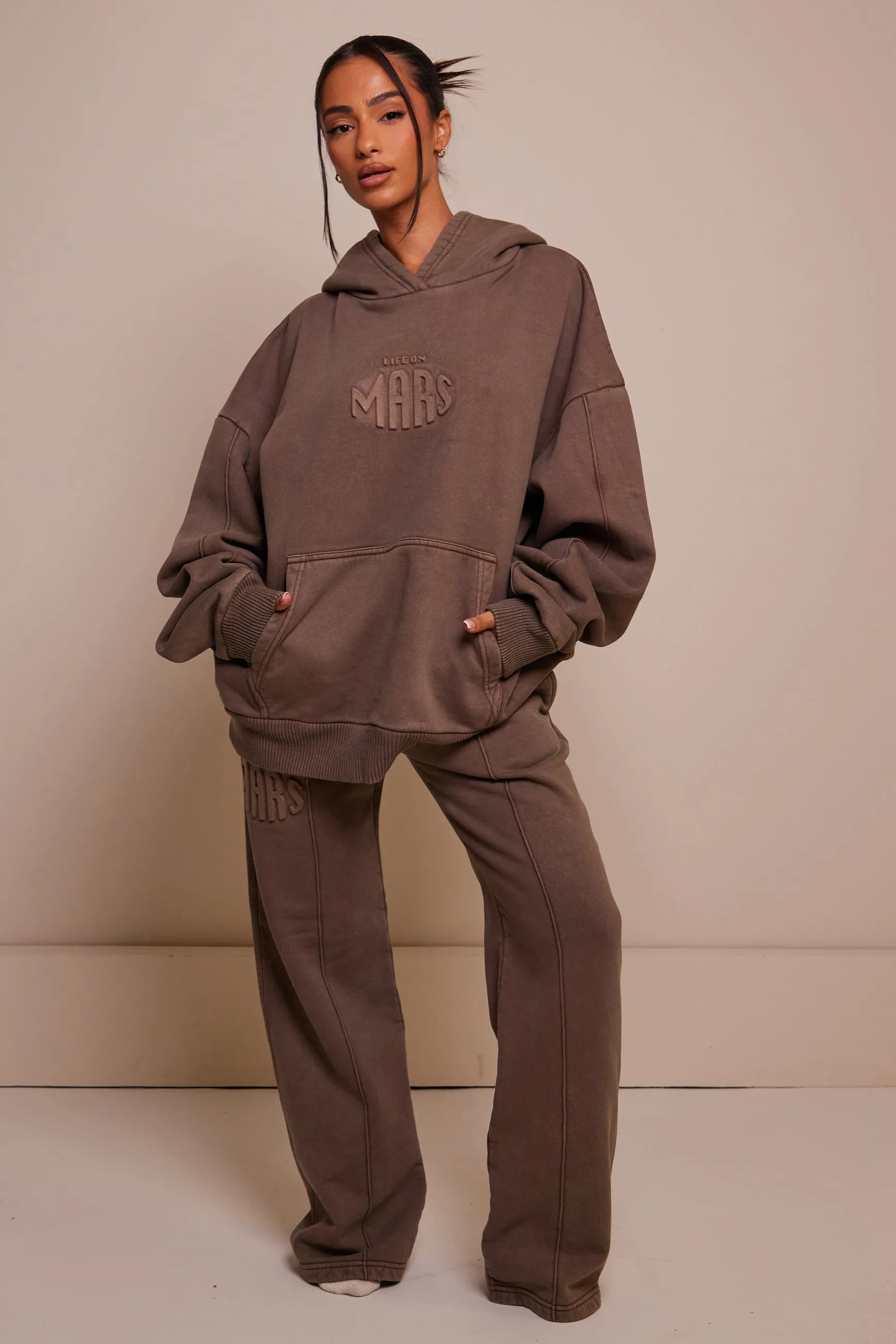 The Embossed Hoodie - Chocolate Brown sold by MARS THE LABEL product image thumbnail 5