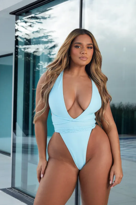 The Fishtail Swim - POWDER BLUE sold by MARS THE LABEL