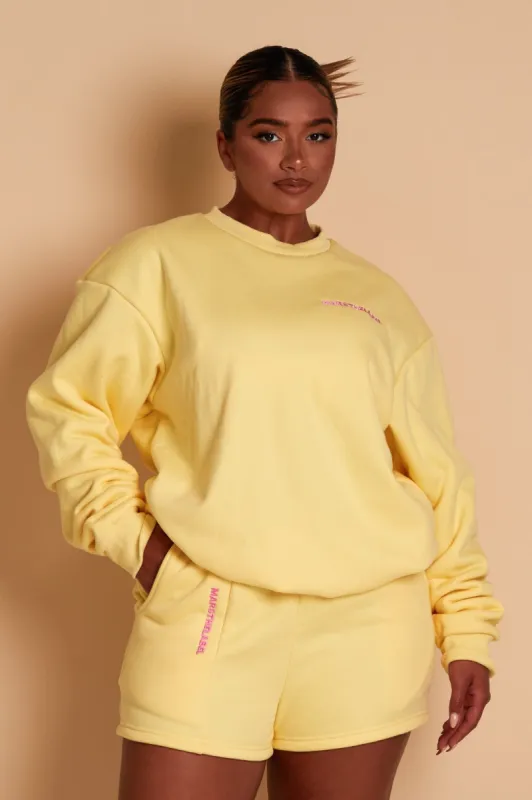 The Essentials Sweater - Yellow sold by MARS THE LABEL