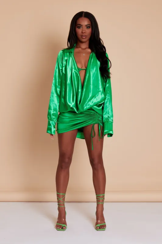 The Draper Dress – Juicy Green sold by MARS THE LABEL