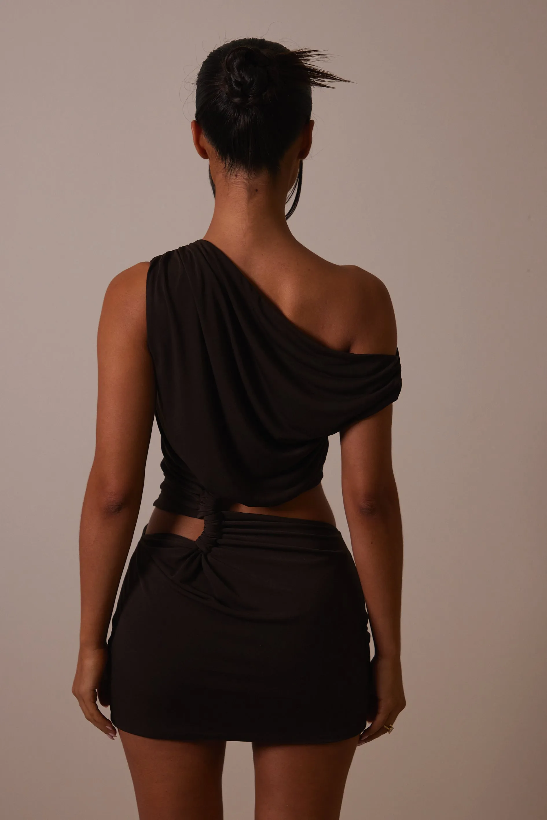 The Ruche cut out detail mini- Brown sold by MARS THE LABEL product image thumbnail 5