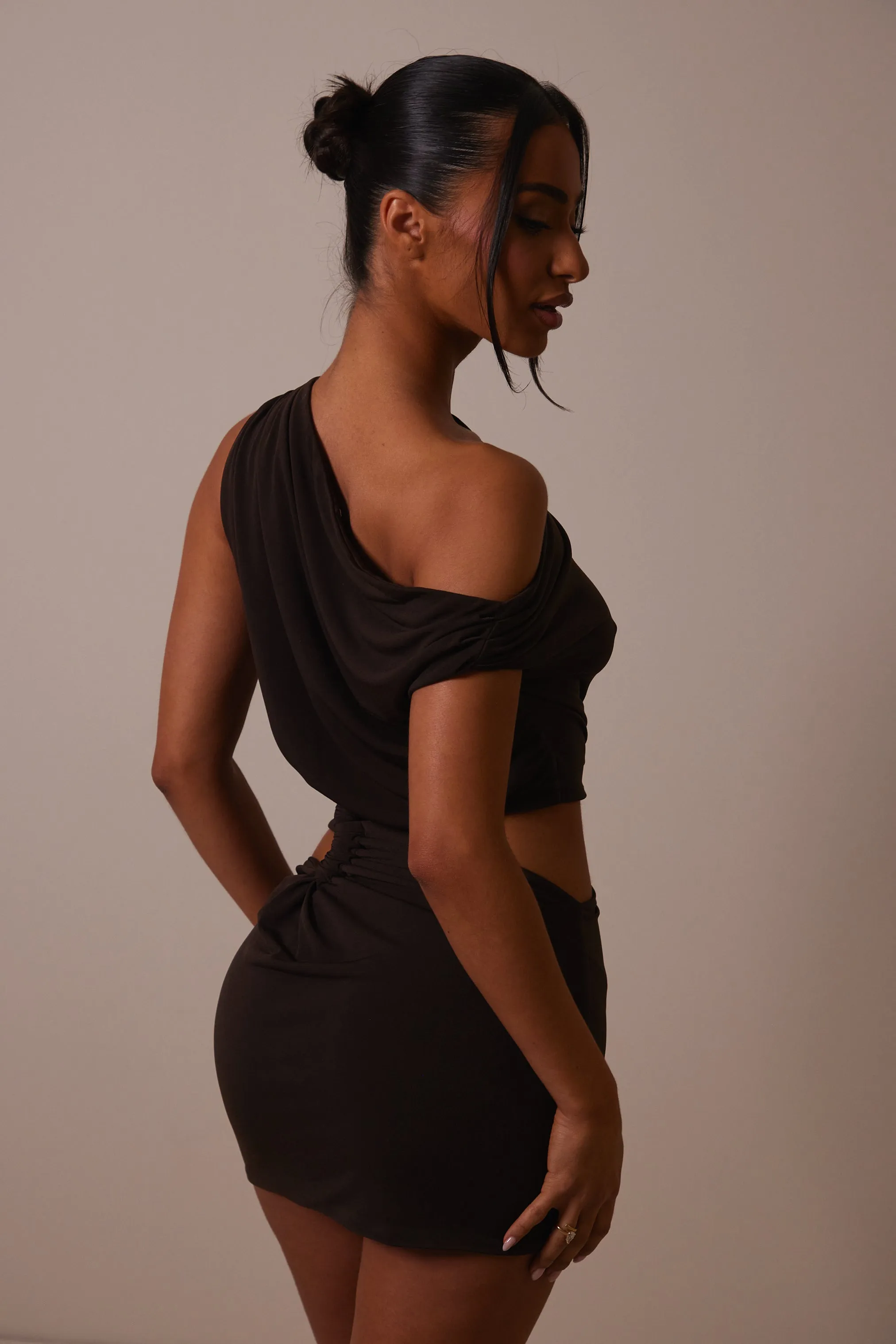 The Ruche cut out detail mini- Brown sold by MARS THE LABEL product image thumbnail 3