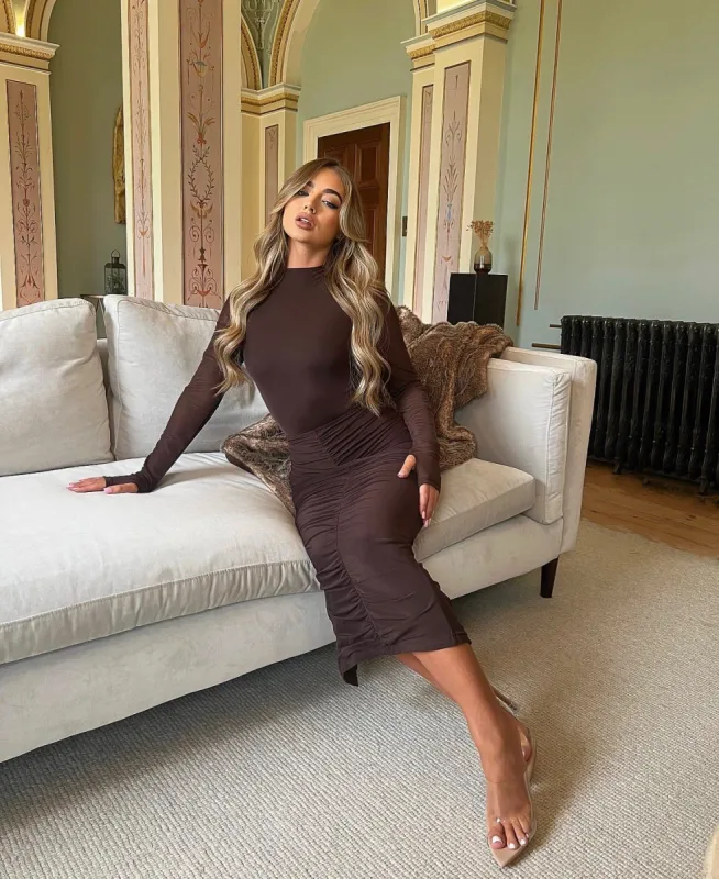 The Body Mesh Set - Chocolate sold by MARS THE LABEL