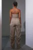Bandeau cargo jumpsuit - Stone sold by MARS THE LABEL