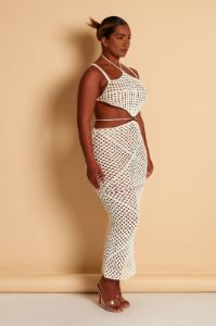 The Crochet Maxi - Cream sold by MARS THE LABEL