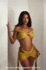 The Cora Bikini - Mustard Yellow sold by MARS THE LABEL