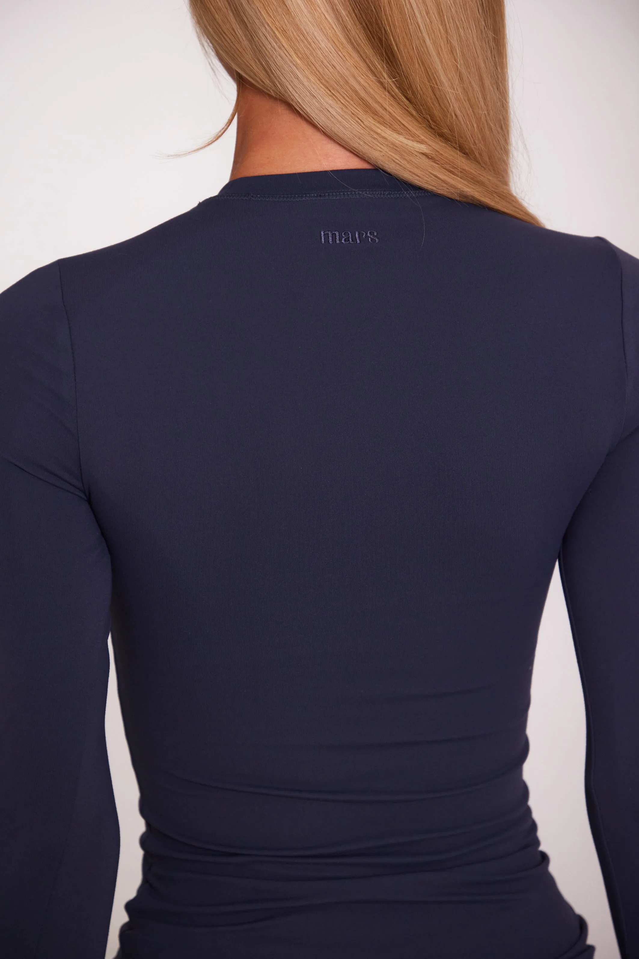 The Sculpt long sleeve tee - Navy sold by MARS THE LABEL product image thumbnail 4