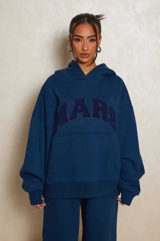 The Mars Varsity Hoodie - Deep Blue sold by MARS THE LABEL