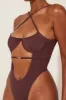 The Mars Detail Cup Swim - Brown sold by MARS THE LABEL
