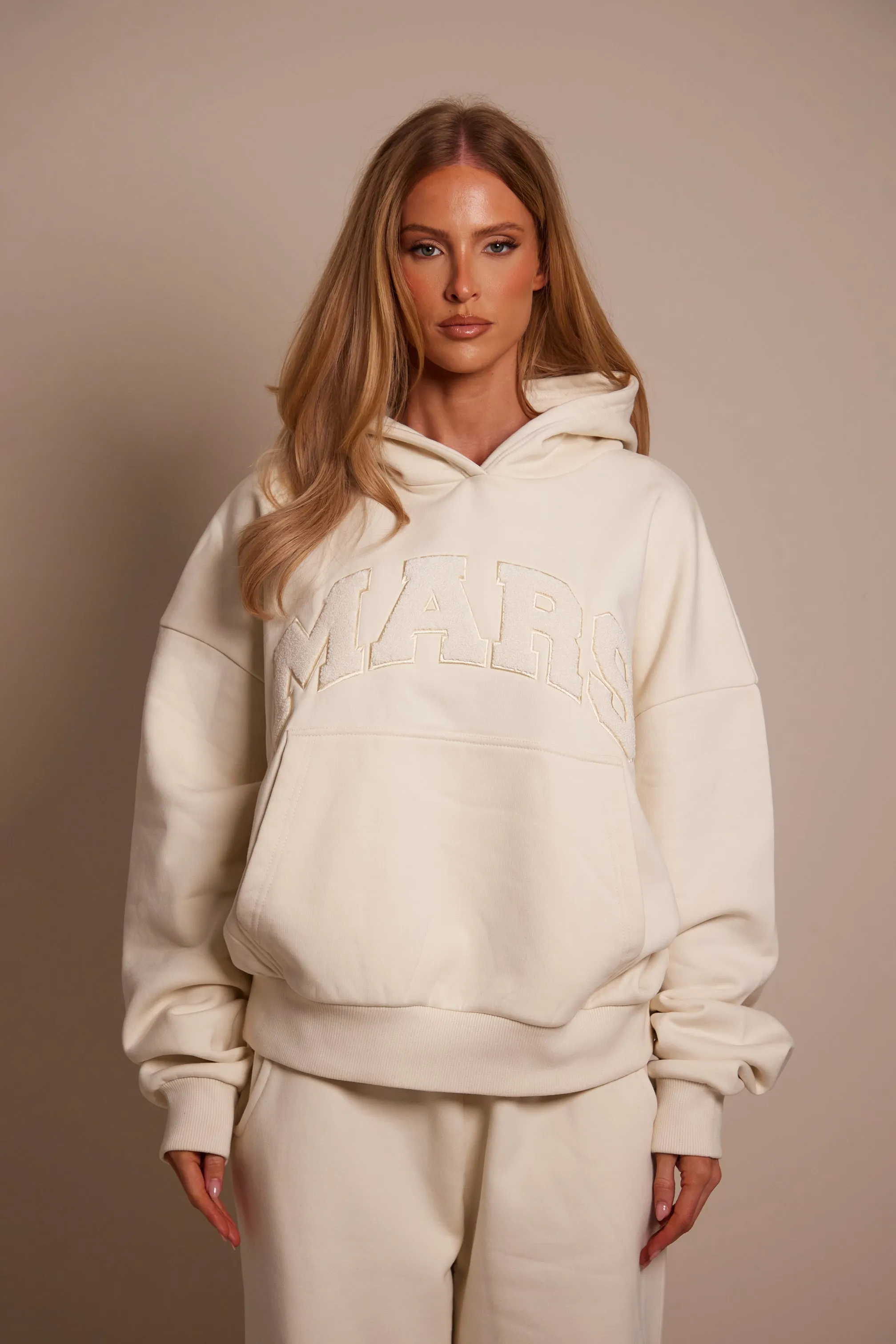The Mars Varsity Hoodie - Cream sold by MARS THE LABEL