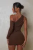 The One sleeve mesh mini- Brown sold by MARS THE LABEL