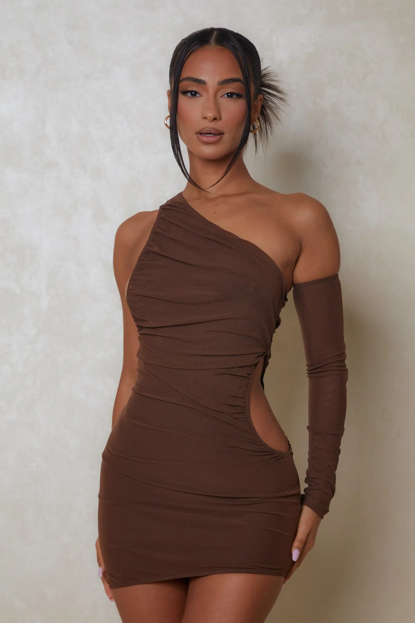 The One sleeve mesh mini- Brown sold by MARS THE LABEL product image thumbnail 3