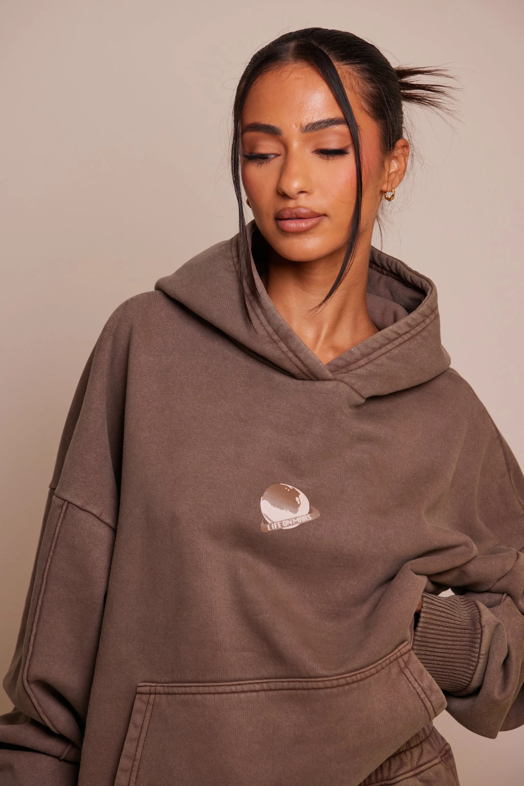 The Planet Hoodie - Chocolate Brown sold by MARS THE LABEL product image thumbnail 4