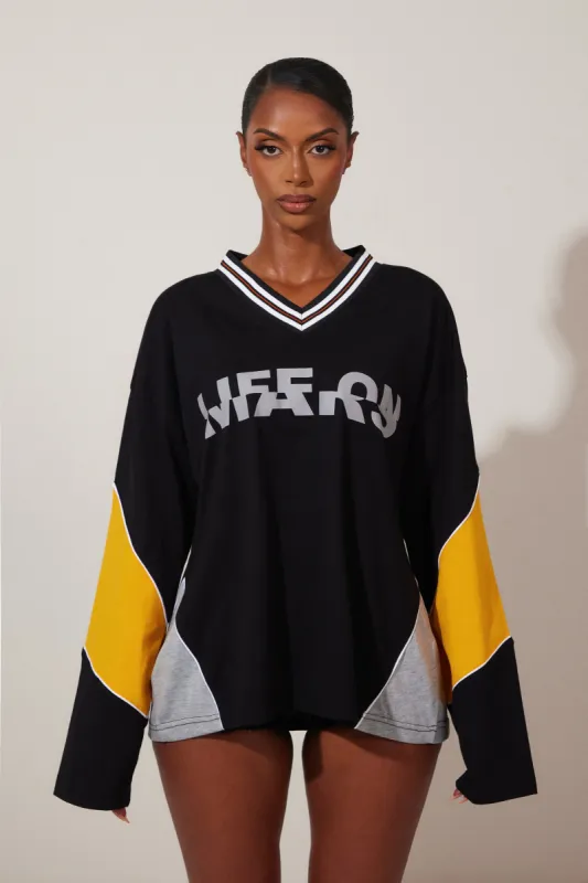 The Tate Jersey - Black sold by MARS THE LABEL