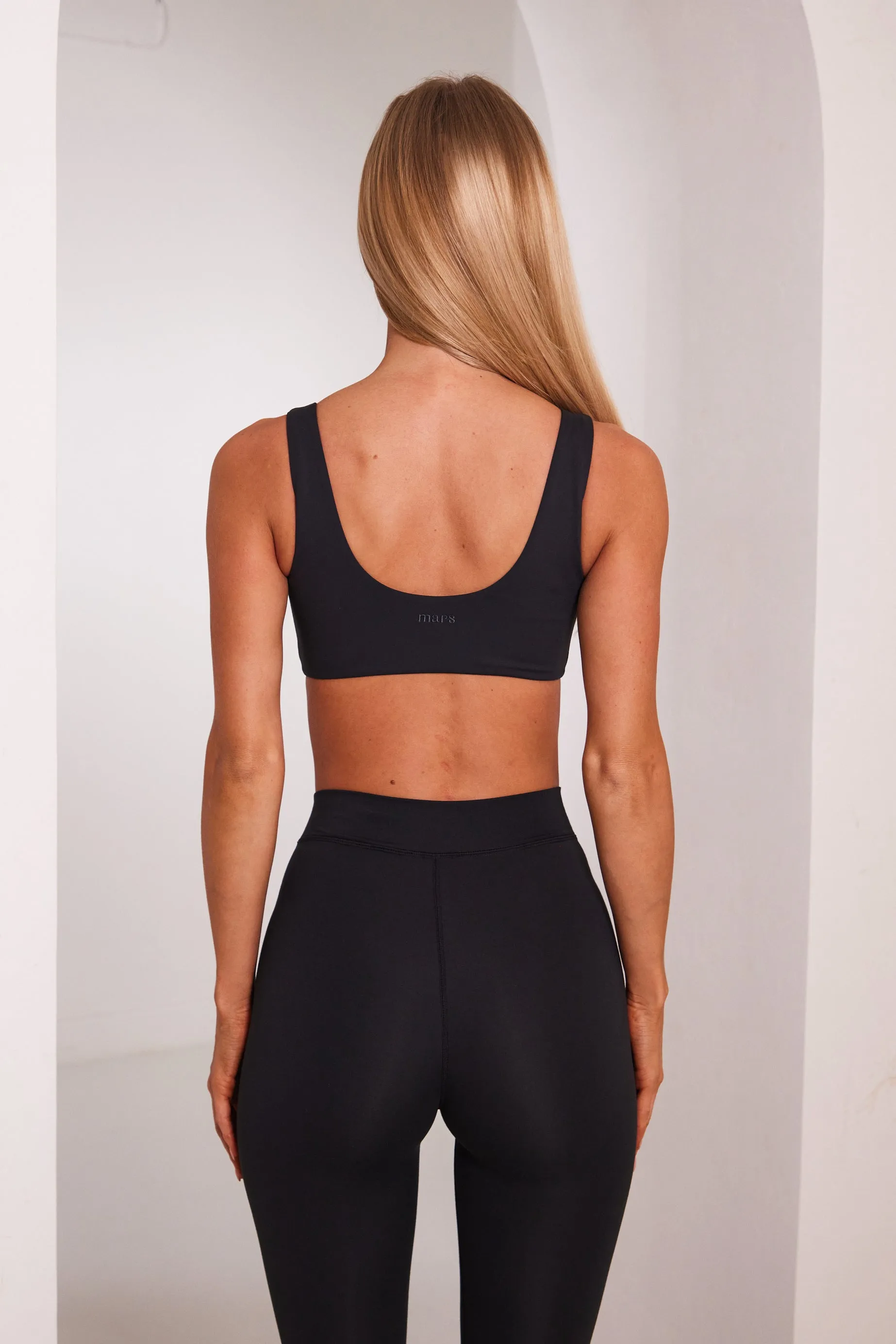 The scoop neck seamless bralet -Black sold by MARS THE LABEL product image thumbnail 2