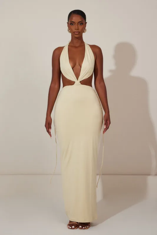 The Raeni Maxi in Stone sold by MARS THE LABEL
