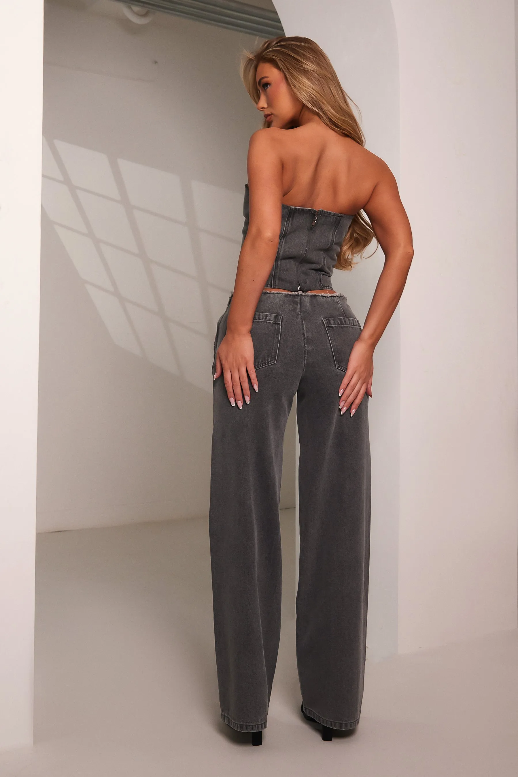 The Brooke Jeans - Grey Wash sold by MARS THE LABEL product image thumbnail 5