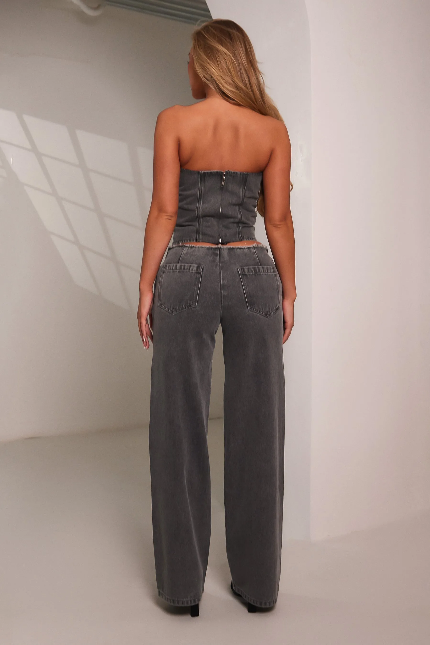 The Brooke Jeans - Grey Wash sold by MARS THE LABEL product image thumbnail 4