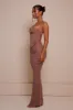 The Lace cup corset midaxi set - Mauve sold by MARS THE LABEL