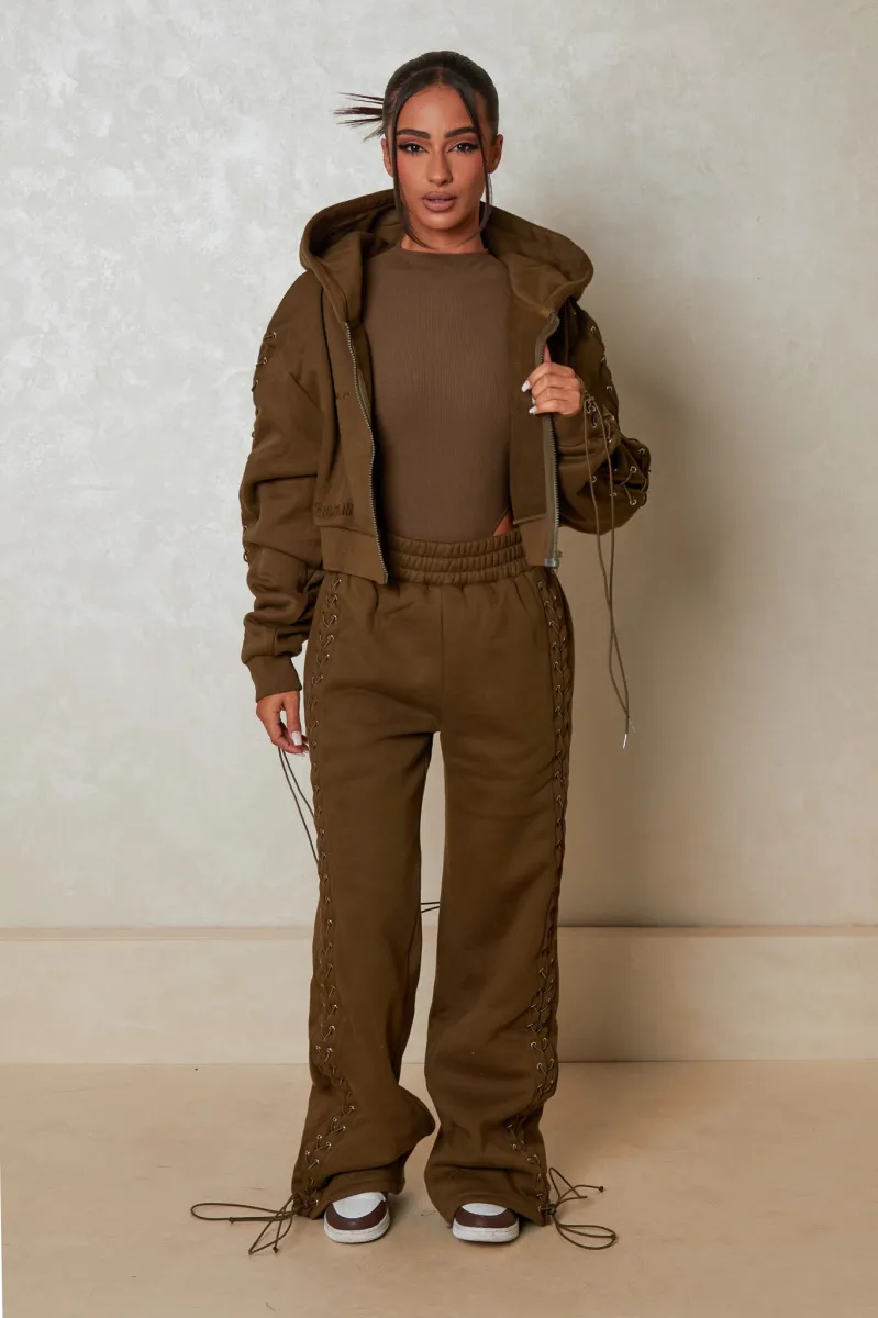 The Laced Joggers - Khaki sold by MARS THE LABEL