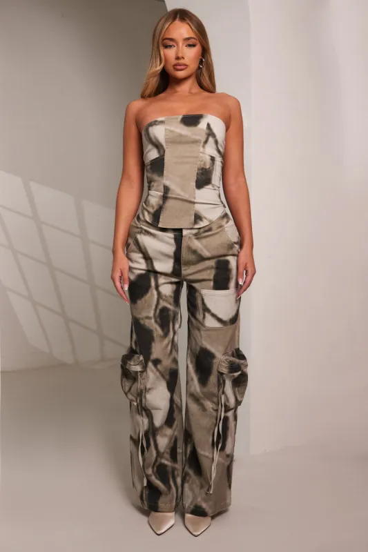 The Willow Cargos - Tonal Print made by MARS THE LABEL