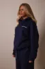 The Essentials Long Zip Jacket - Navy sold by MARS THE LABEL
