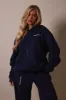 The Essentials Long Zip Jacket - Navy sold by MARS THE LABEL