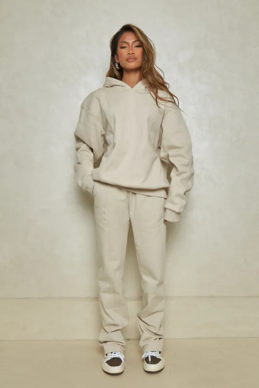 The Essentials Tapered Joggers - Stone sold by MARS THE LABEL