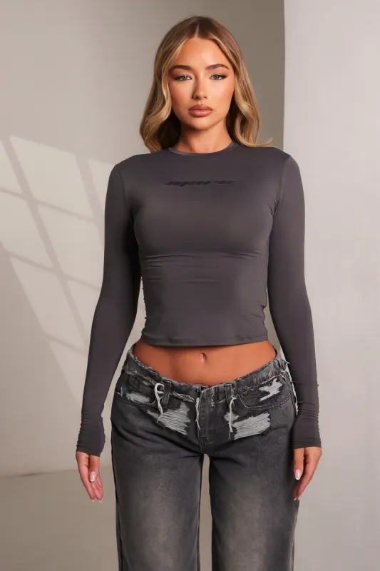 The Tatum Top - Charcoal sold by MARS THE LABEL