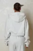 The Essentials Cropped Jacket - Marl Grey sold by MARS THE LABEL