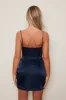 The Satin corset mini- Navy sold by MARS THE LABEL