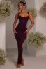 The Cinched Lace Corset Maxi Set - Plum sold by MARS THE LABEL