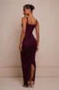 The Cinched Lace Corset Maxi Set - Plum sold by MARS THE LABEL